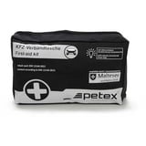 Petex KFZ-Verbandtasche Verbandskasten mit 42 Teilen, (Inhalt nach DIN 13164:2022, inkl. Verbandmaterial), Auto Erste Hilfe Set