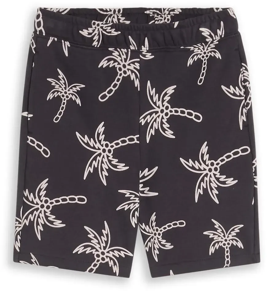 TOM TAILOR Jungen Shorts mit Muster, grau, Palmenprint, Gr. 92