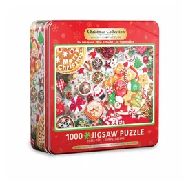 eurographics s.r.o. EUROGRAPHICS Puzzle Weihnachtstisch in Puzzledose, 1000 Puzzleteile bunt