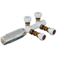 Hago HAGO® Thermostat Heizkörperregler Weiß Zweirohr Mittelanschluss Wandanschluss 50