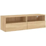 vidaXL TV-Wandschrank Sonoma-Eiche 100x30x30 cm Holzwerkstoff