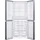 Wolkenstein WCD362NFDEIX Multi Door (362 l, 1800 mm hoch, Edelstahl)