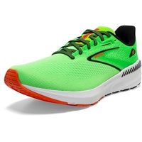 Brooks Herren Launch GTS 10 Sneaker, Green Gecko/Red Orange/White, 44