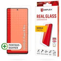 DISPLEX Displayschutzglas "Real Glass", transparent, B:9,20cm H:1,20cm T:19,80mm, Displayfolien, Displayschutzfolie Displayschutz kratzer-resistent 10H splitterfest