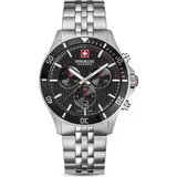 Swiss Military Flagship Heritage Chrono Silber/Schwarz 42 mm SMWGI0007601