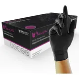 Unigloves gt0032 Select puderfrei Nitril Handschuhe, klein, schwarz (100 Stück)