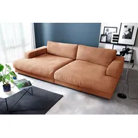 KAWOLA Big Sofa Madeline Stoff cognac