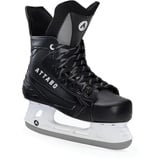 ATTABO Herren Hockey Schlittschuhe Schwarz 44 (28 cm), Schnürung, Warmer Komfort, Edelstahl Schlittschuhe, Für Anfänger bis 100 kg