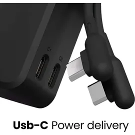 Cygnett CY5356PBCHE, 5000 mAh, 15 W, Schwarz - Schwarz