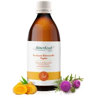 Bitterkraft® Original Kurkuma Bitterstoffe Tropfen BIO | 200ml | Hochkonzentrierte Bio Bittertropfen mit Kurkuma & Kräutern nach Hildegard von Bingen