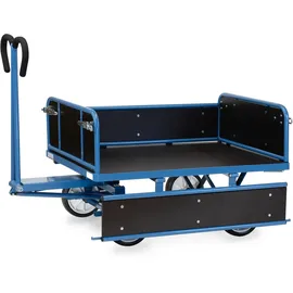 FETRA fetra® Handpritschenwagen Tragl. 700kg, Ladefl. LxB 1200x800mm, Siebdruckplatte