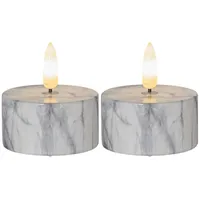 Star Trading Flamme Marble Teelichter 6 cm grau 2 St.