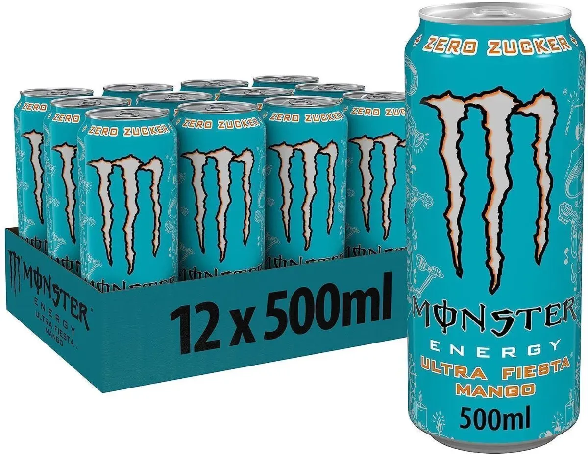 Monster Energy Ultra Fiesta Mango Zero Zucker Dose 12x0,5l