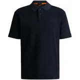 Boss Poloshirt Relaxed-Fit, Logo-Stickerei, für Herren, 404 DARK BLUE, XL,