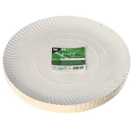 Papstar Teller Pappe eckig 10 cm x 16 cm 25 St. Weiß