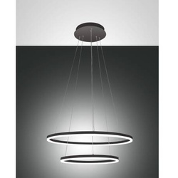 Pendelleuchte Fabas Luce Giotto rund 52W LED 4680lm dimmbar schwarz EEK E [A-G]