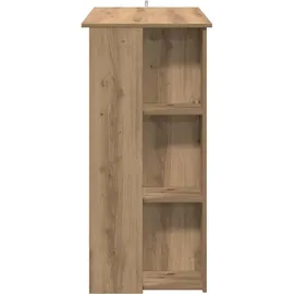 vidaXL Bartisch mit Regal 102 x 50 x 103,5 cm Braun