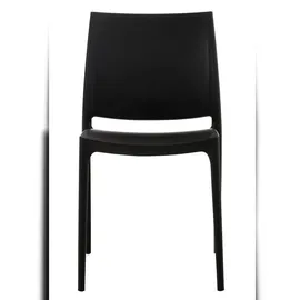 CLP Maya Stapelstuhl 44 x 50 x 81 cm schwarz