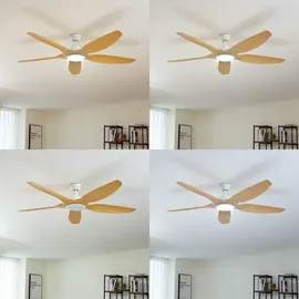 LUCANDE Omendo 152 cm Deckenventilator Weiß