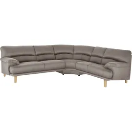 TRENDMANUFAKTUR Polsterecke TRENDMANUFAKTUR "Cecilia, italienisches Designsprache, modern und komfortabel, L-Form", braun (tan), B:280cm H:87cm T:240cm, Sofas, toller Sitzkomfort und bequeme Armlehnen