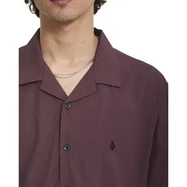 Volcom Single Stone Kurzarmhemd Lila S
