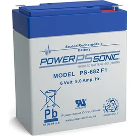 Powersonic PS 682 F1 6V 8Ah Blei-Vlies Akku AGM VRLA