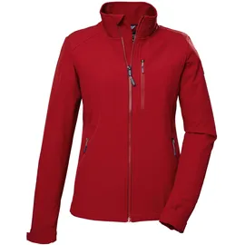 KILLTEC Damen Softshelljacke/Outdoorjacke mit Stehkragen KOS 264 WMN SFTSHLL JCKT, rot, 40,