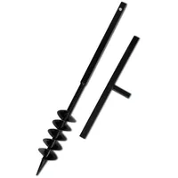 vidaXL Bohrer mit Griff 100 mm Doppelspirale Schwarz