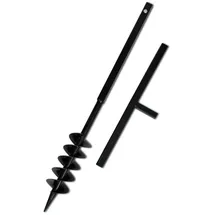 vidaXL Bohrer mit Griff 100 mm Doppelspirale Schwarz