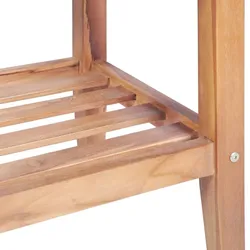 vidaXL Bistro-Set 3-tlg. Teak Massiv : Farbe - Braun, Größe - 3-tlg.