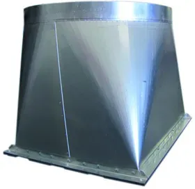 S&P Übergangsstutzen US RHE 10000 ? 1100x610 mm auf DN 900 ? Rechteckig auf Rund...