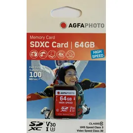 AgfaPhoto SDXC High Speed 64GB Class 10