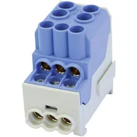 HORAETEC 080010-1-4 Unterverteilerblock Blau 1polig