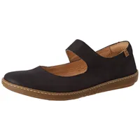 El Naturalista N5301 Pleasant Coral Geschlossene Ballerinas, Schwarz (Black