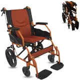 Mobiclinic Mobiclinic®, Rollstuhl, Klappbar, Leichtgewicht, Sitz 41 cm, Zwei bremssysteme, Klappbare rückenlehne, Aluminium, Fußstützen, Modell pirámide, Kleine räder, Feste armlehnen