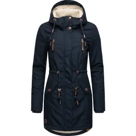 Ragwear Parka Elsie blau / navy / weiß XXXL