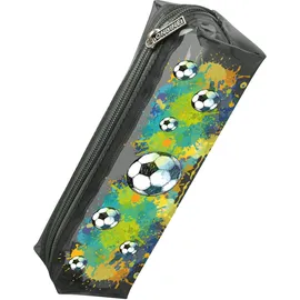 ONLINE USV-Systeme Online Federmäppchen Soccer I Stylische Federtasche für Mädchen & Jungen, ideal für Schule, Uni & Büro I Pencil Case mit praktischem Reißverschluss zur Aufbewahrung von Stiften & Kosmetik