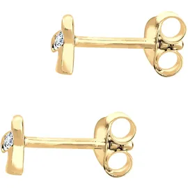 Elli DIAMONDS Ohrstecker Schleife Diamant 0,005 ct Gelbgold 585 onesize