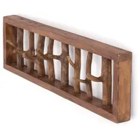 DESIGN DELIGHTS WANDGARDEROBE, TREIBHOLZ UNIKAT | 80x22x12 cm, (BxHxT),