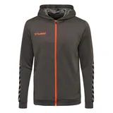 hummel Authentic Kinder Polyester Kapuzenjacke asphalt 116