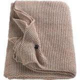 Sportalm Wohndecke »Moscow Mule Knitted«, mit metallisierten Fasern LUREX®, Kuscheldecke, beige