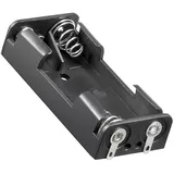 AccuCell Batteriehalter für 2x AAA Micro LR03 Abmessungen 53x24,5x13mm mit Lötfahnen U-Form – Batteriehalter AAA Micro, Batterie Halterung Elektronik (Kunststoff)