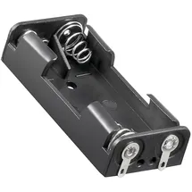 AccuCell Batteriehalter für 2x AAA Micro LR03 Abmessungen 53x24,5x13mm mit Lötfahnen U-Form – Batteriehalter AAA Micro, Batterie Halterung Elektronik (Kunststoff)