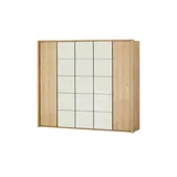 Uno Drehtürenschrank 5-türig Nefi ¦ holzfarben ¦ Maße (cm): B: 256 H: 220 T: 65.0