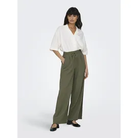 Jdy JDYSAY Linen HW Wide Pant Schlupfhose Kalamata Grün M (38)