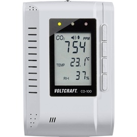 VOLTCRAFT CO-100 Kohlendioxid-Messgerät 0 - 3000 ppm mit Datenloggerfunktion, Wandmontage