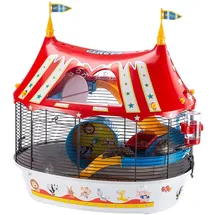 Ferplast Kleintierkäfig Circus Fun 49,5 x 34 x 42,5 cm Rot