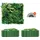 Vevor Künstliche Pflanzenwand, 8 Stück, 500x500x50 mm, 3D-Kombination aus grünen Buchsbaumpaneelen, grüne Dekoration und Efeu-Zaunbedeckung, Sichtschutz-Hintergrundwand, Heckenschutz für den Garten