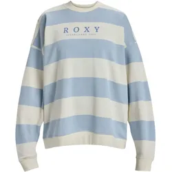 Sweatshirt ROXY "Strictly Stripes", Damen, Gr. XXL, skyway strictly stripe, 60% Baumwolle, 40% Polyester, Sweatshirts