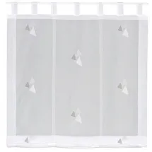 Gerster collection Schlaufenrollo 120 x 170 cm grau/weiß
